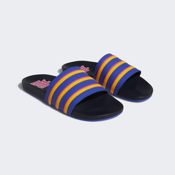 Azul Sandalias Adilette adidas x Eric Emanuel