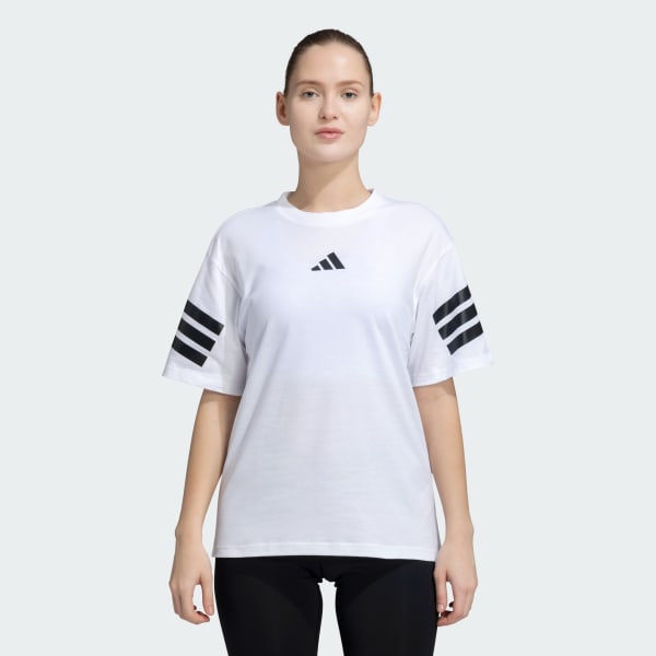 White Future Icons 3-Stripes Tee
