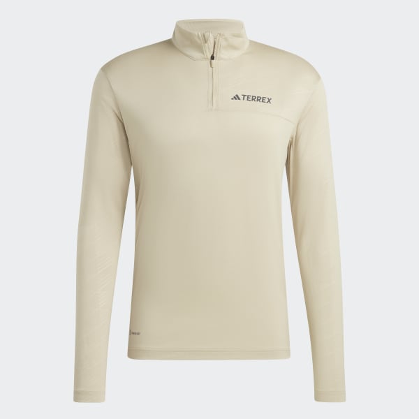 Bezowy Terrex Multi Half-Zip Long Sleeve Tee