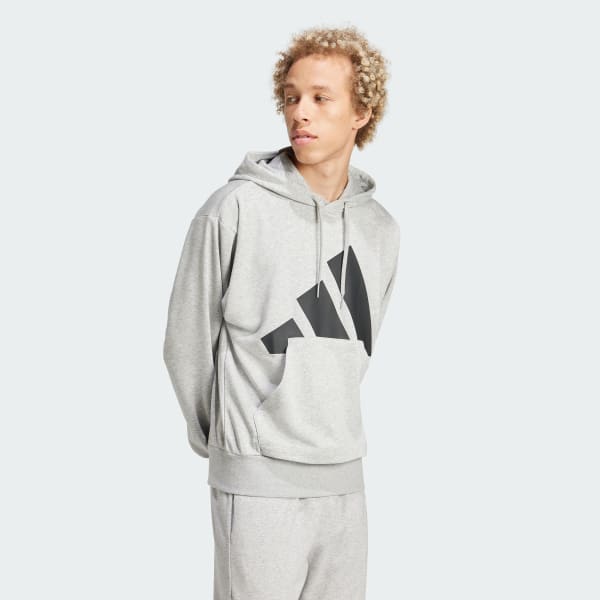 Grigio Felpa con cappuccio Essentials Big Logo French Terry