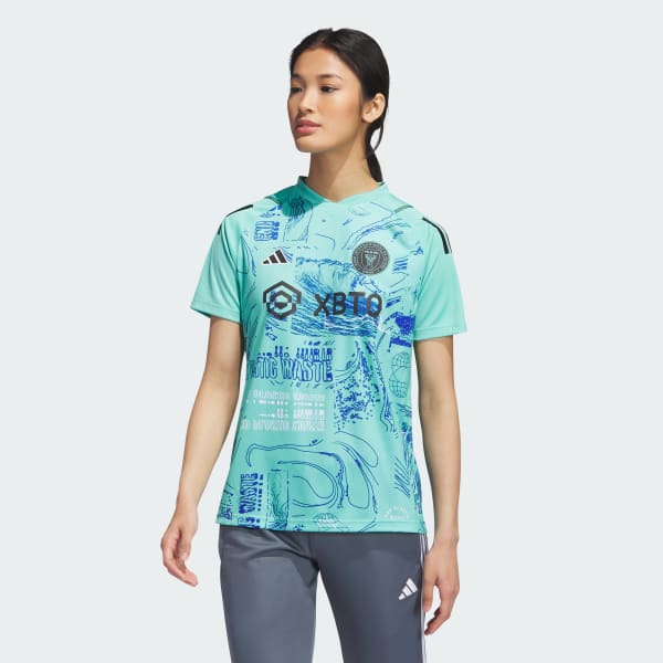adidas Inter Miami CF Tiro Graphic Jersey - Green | Free Shipping