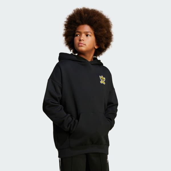 Svart adidas Originals x Smiley World Hettegenser