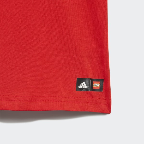 Red adidas x Classic LEGO® Tee and Shorts Set JEW04