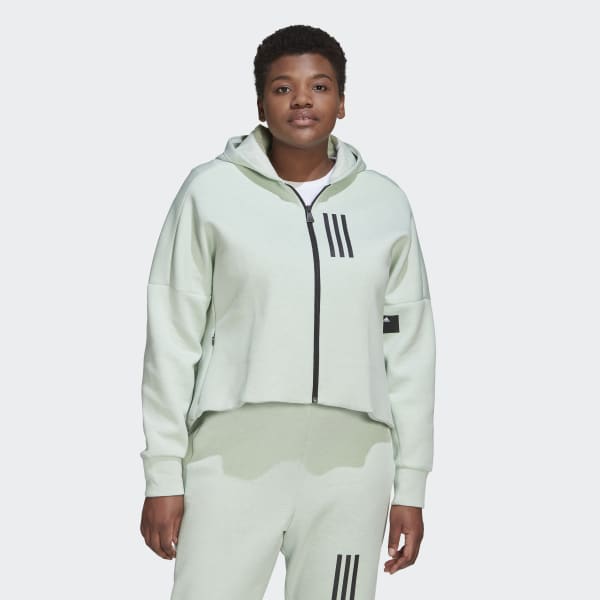 Gron Mission Victory Slim Fit Full-Zip hættetrøje (Plus Size) MMV82