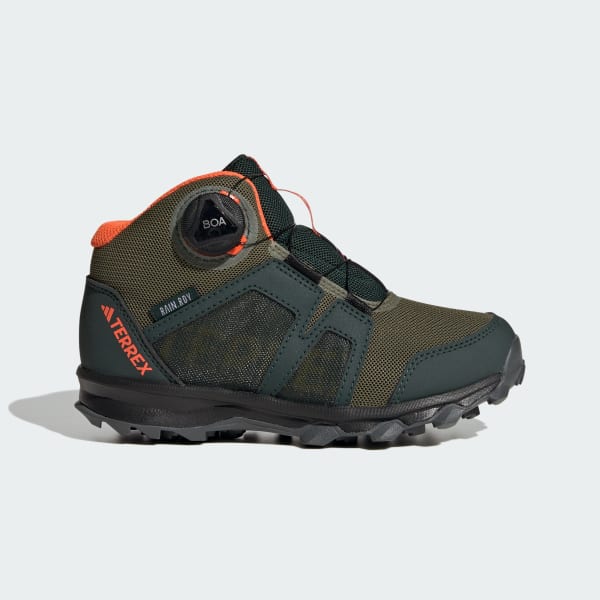 Green Terrex BOA Mid RAIN.RDY Hiking Shoes