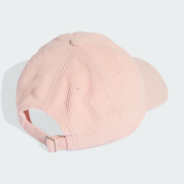 Rose Casquette baseball velours côtelé