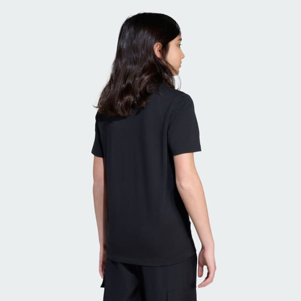 Negro Playera Graphic Collegiate para Niños