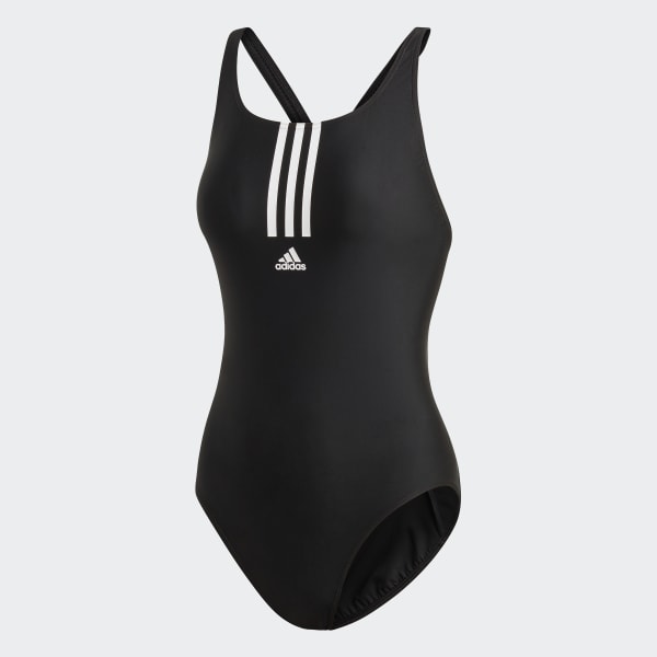 Negro Traje de Natación adidas SH3.RO Mid 3 Tiras