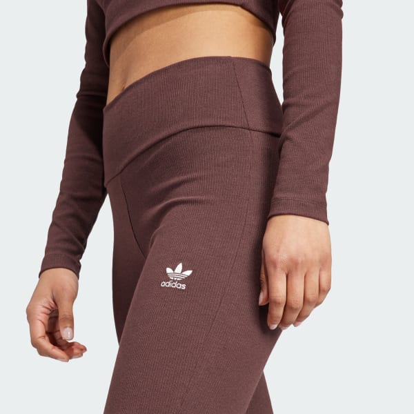 Women\'s Lifestyle - Brown Rib Flared Essentials Pants adidas | adidas US |