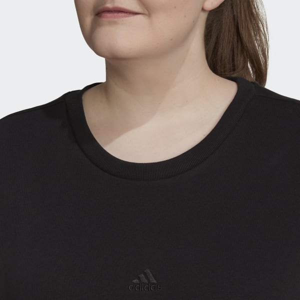 Black ALL SZN Fleece Sweatshirt (Plus Size) TV386