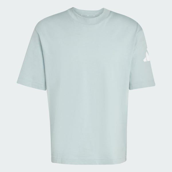 Green Essentials Loose Fit 3 Bar Logo Tee