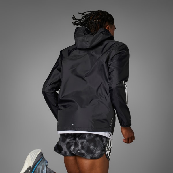 Siyah Own the Run 3-Stripes Jacket