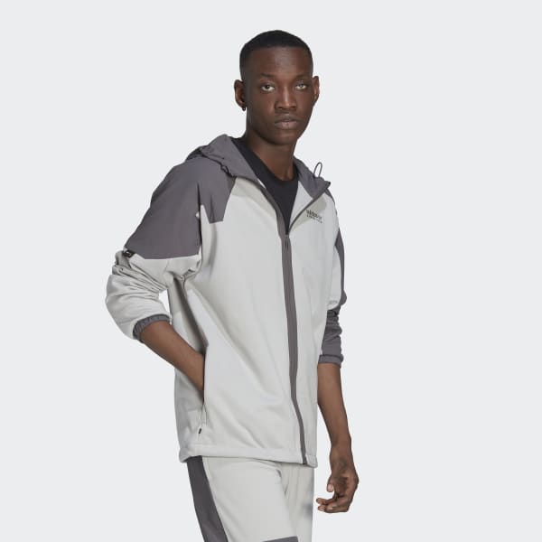 Beschikbaar van nu af aan tegenkomen adidas Adventure Winter Fabric Mix Hoodie - Grey | Men's Lifestyle | adidas  US