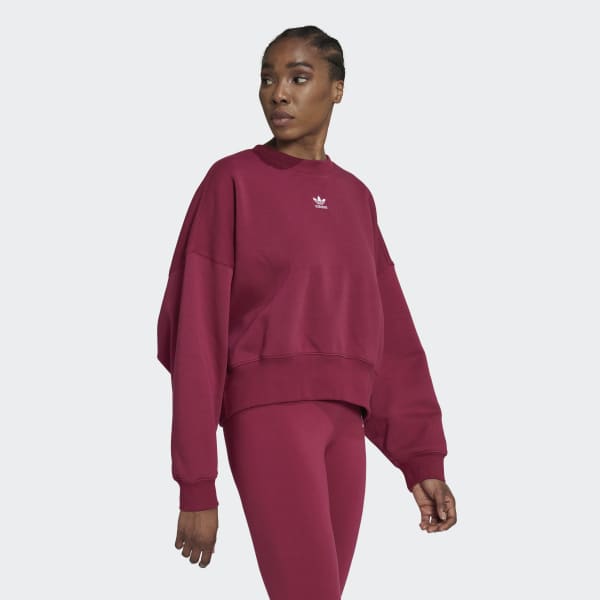 Red Adicolor Essentials Fleece Sweatshirt IZQ74
