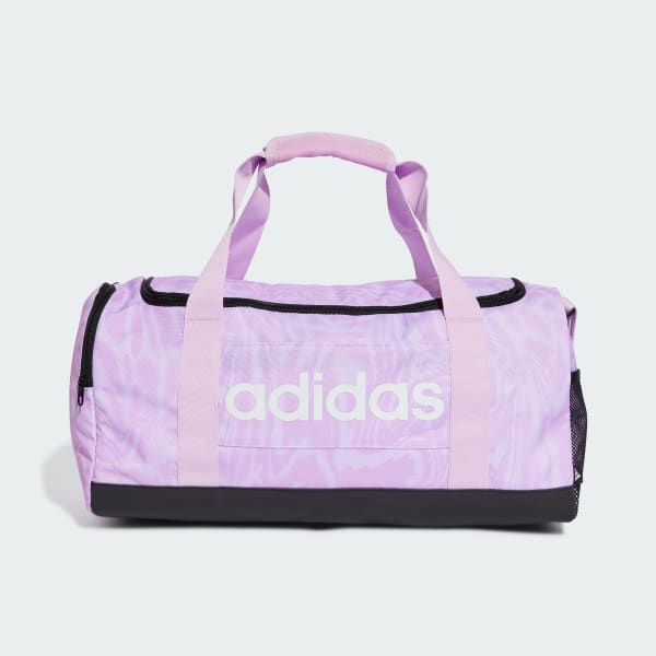 Violeta Maleta Deportiva Linear Graphic Duffel Pequeña