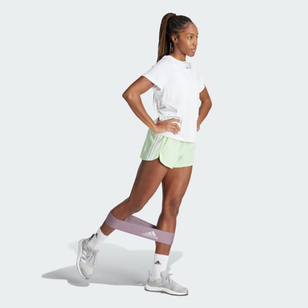 Verde Short Pacer Training Woven High-Rise 3 Bandas