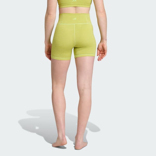 adidas All Me 5-Inch Short Leggings - Brown | Free Shipping with