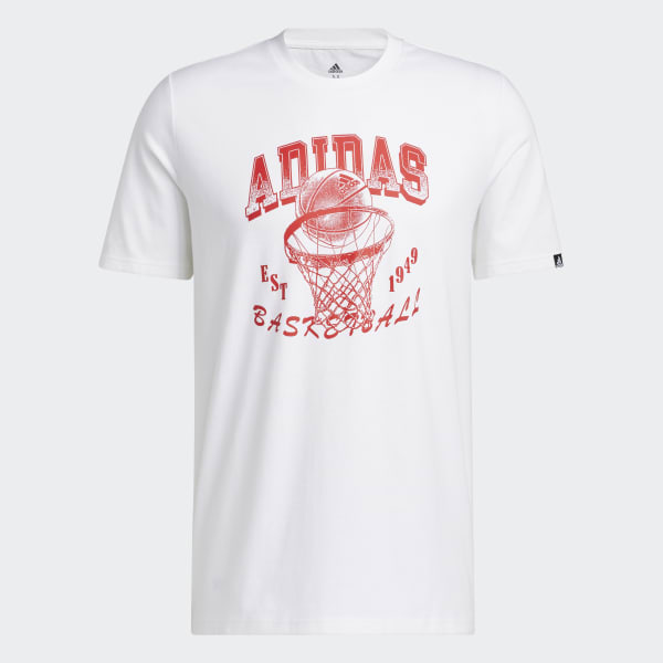 biela Tričko World of adidas Basketball Graphic