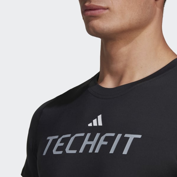 cierna Tričko Techfit Graphic