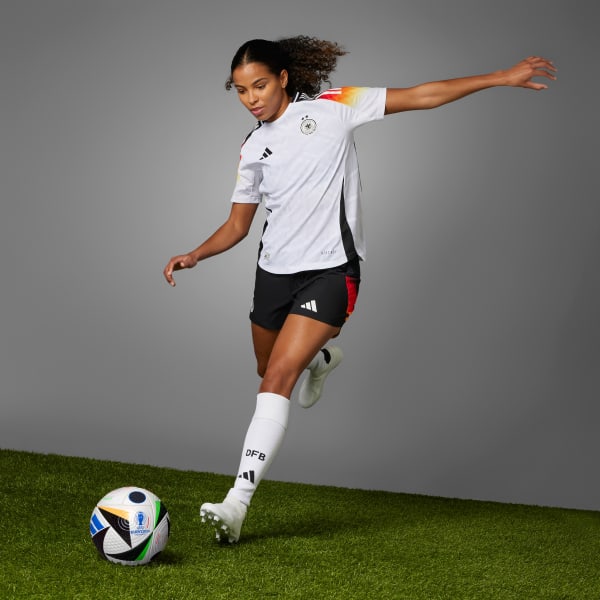 Wit Duitsland Vrouwen Team 2024 Authentiek Thuisshirt