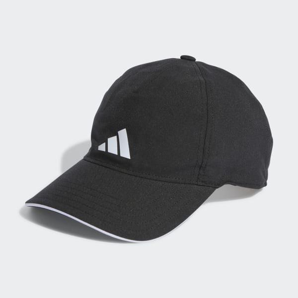 Gorra Adidas Baseball Aeroready negra 3 bandas · Padel Style