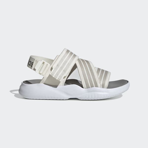 white adidas sandals