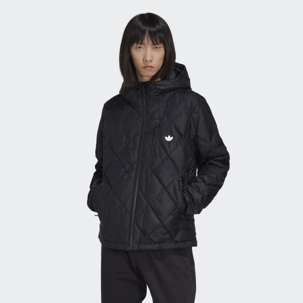 Czerń Down Quilted Puffer Jacket