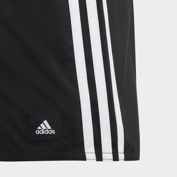 Czerń 3-Stripes Swim Shorts