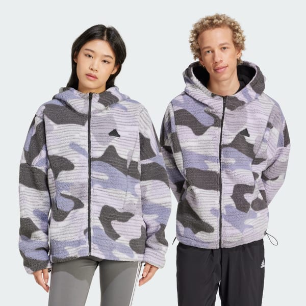 Asos Chaqueta Adidas Camuflaje Chaqueta Con Capucha AdiClub Negro - Main Image