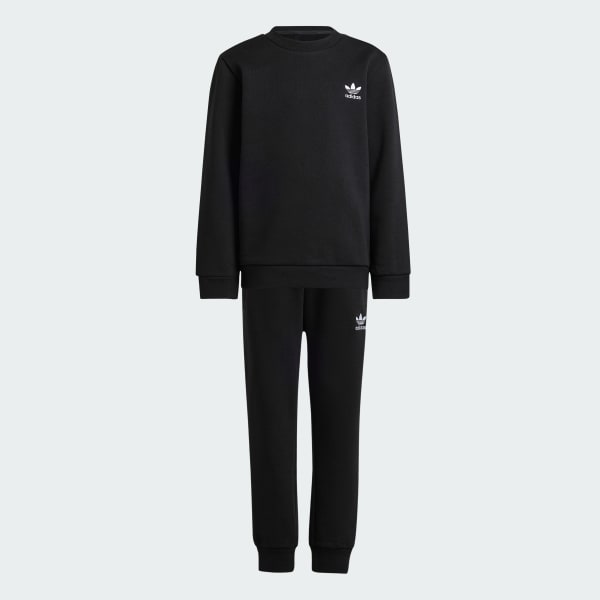 Noir Ensemble sweat-shirt ras-du-cou Enfants