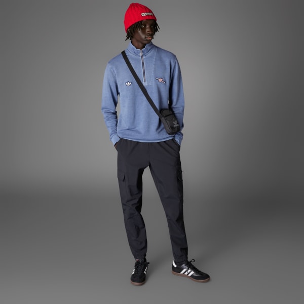 Blauw Arsenal Terrace Icons Jack met Halflange Rits