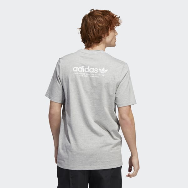 adidas Playera Skateboarding 4.0 Logo Unisex Gris adidas Mexico