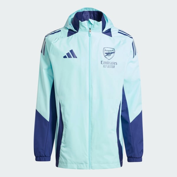 Niebieski Arsenal Tiro 24 All-Weather Jacket