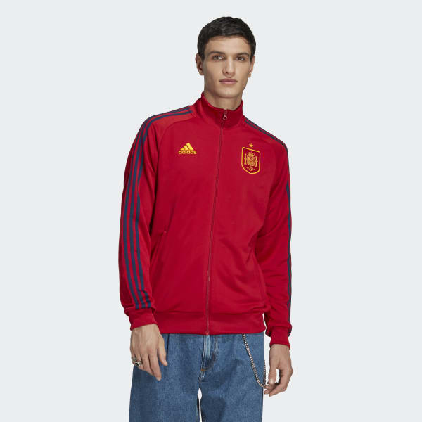 Red Spain 3-Stripes Track Top QY606