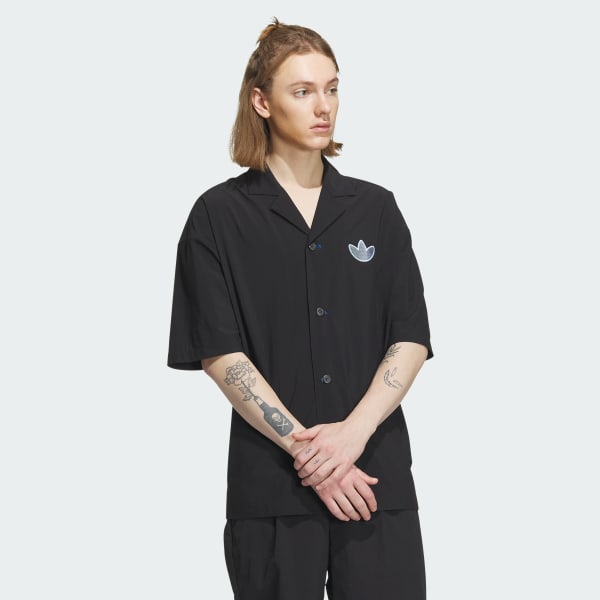 Adidas button down hot sale
