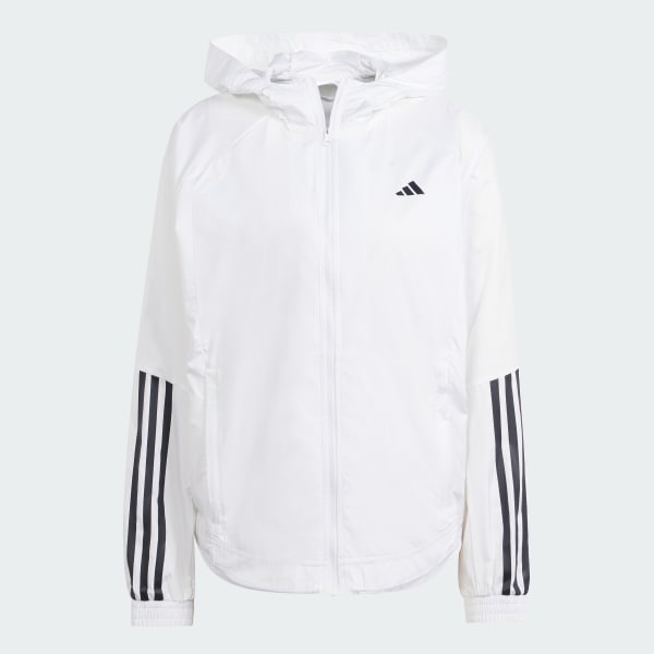 White adidas windbreaker mens cheap