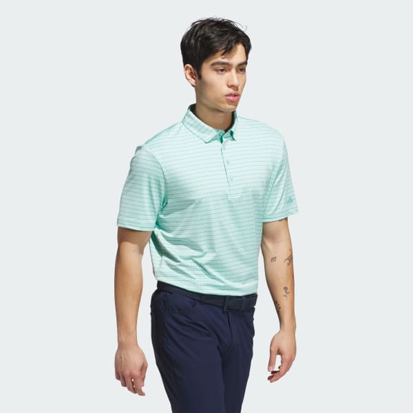 adidas Ultimate365 Dash Stripe Polo Shirt - White | Free
