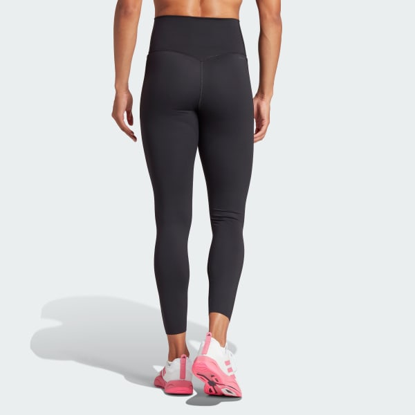 adidas Optime 7-Inch Leggings (Plus Size) - Black, Women's Training