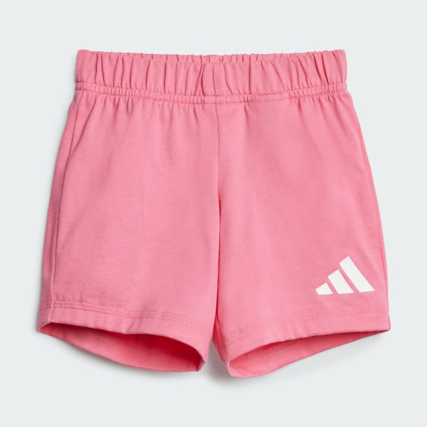 Rosa Conjunto Remera y Shorts Essentials Niños