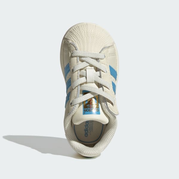 White Superstar Messi Shoes Kids