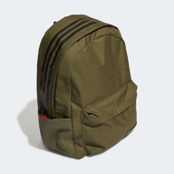 Green Classic 3-Stripes Backpack