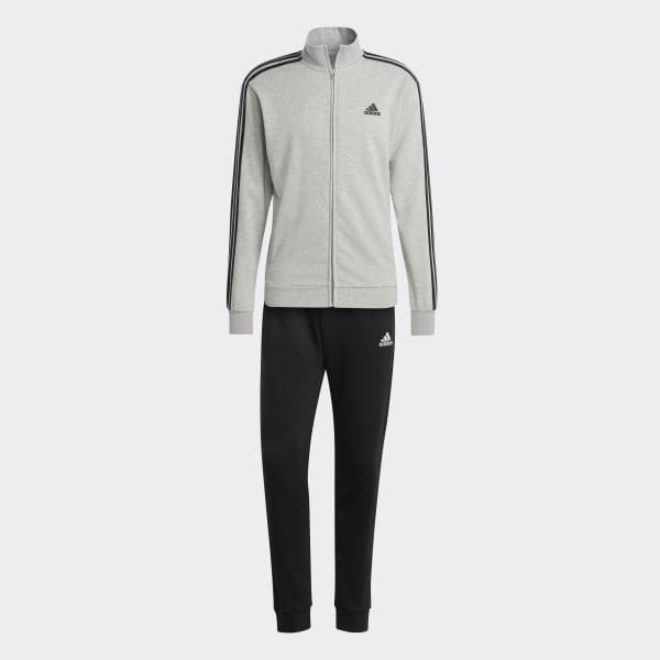 Szary Basic 3-Stripes French Terry Track Suit