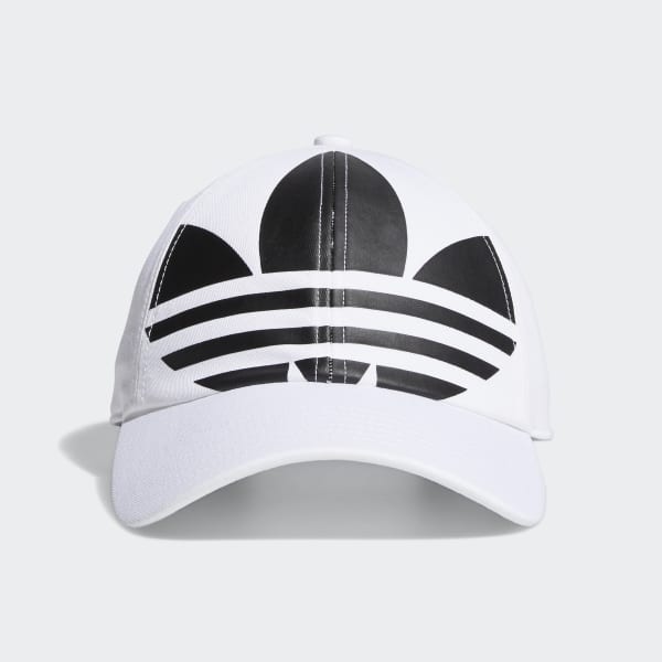 adidas Relaxed Big Trefoil Hat - White 