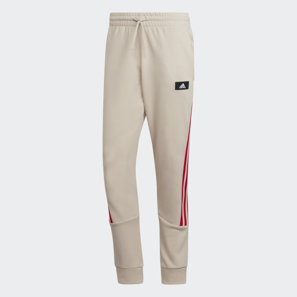 Μπεζ adidas Sportswear Future Icons 3-Stripes Pants BW352