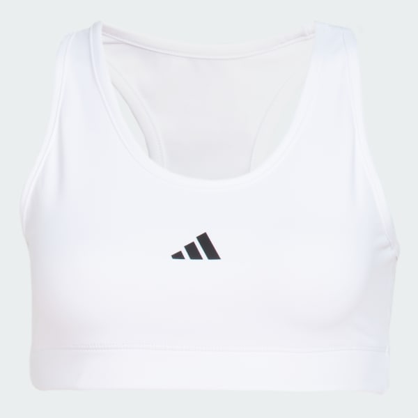 Branco Top Treino Basico Suporte Medio
