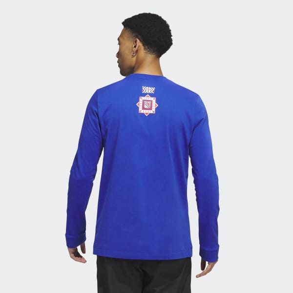 adidas Rangers Playmaker Long Sleeve Tee - Blue | Men's Hockey | adidas US