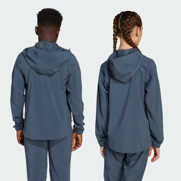 Grey FC Bayern Tiro 25 Competition Vis Tech Travel Jacket