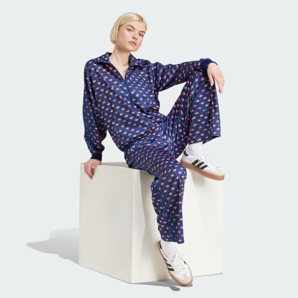 Blue Monogram Firebird Track Tracksuit Bottoms