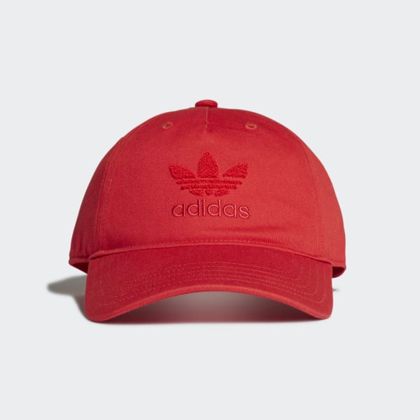 red adidas dad hat