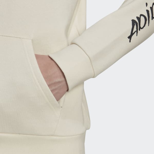 Hvid adidas Originals x André Saraiva hættetrøje F7016